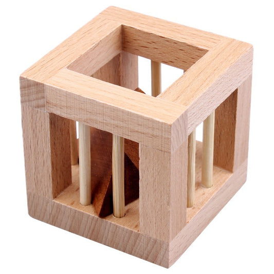 Rompicapo in Legno "Luban Lock": Sfida la Logica e la Creatività